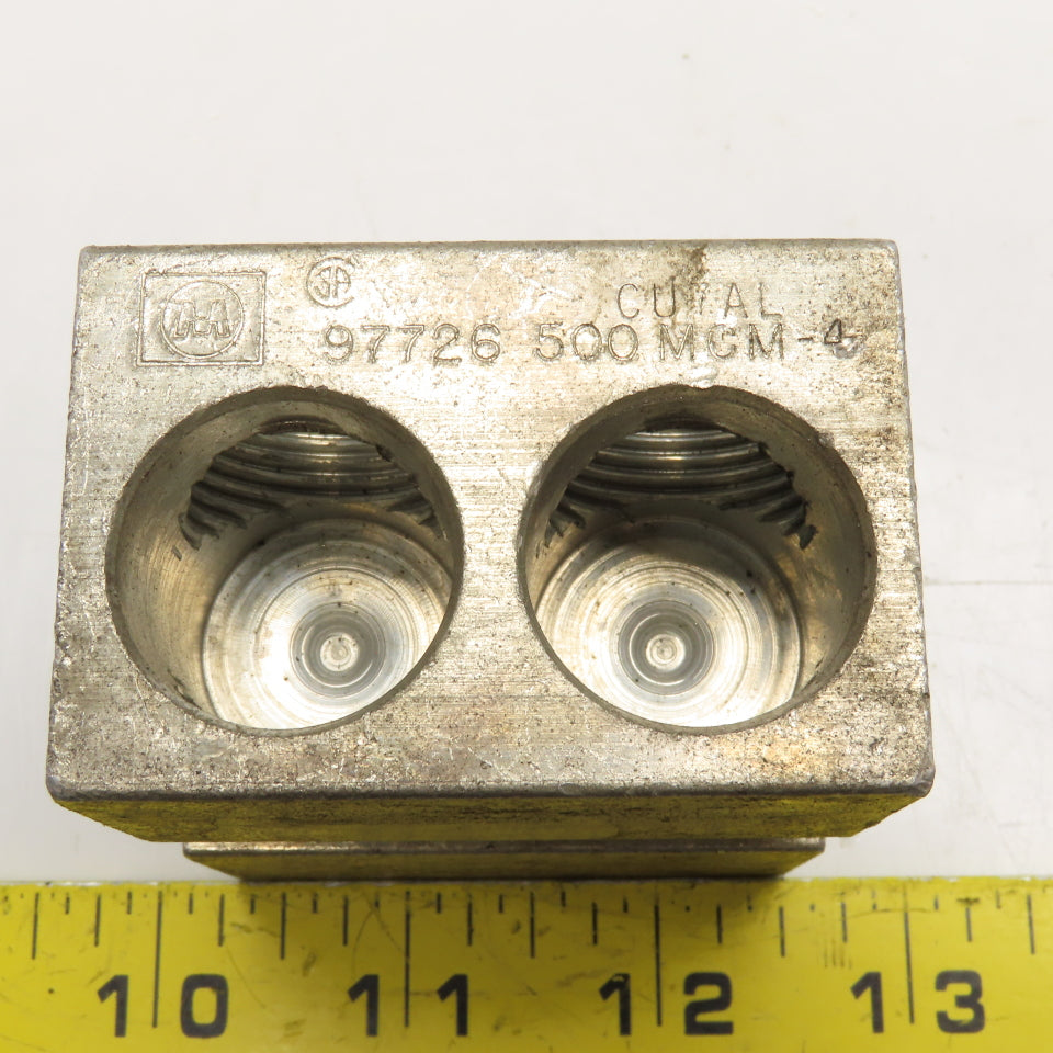 Marathon 97726 Mechanical Terminal Lug Block 500MCM-4 x (12) 4-14 CU7AL