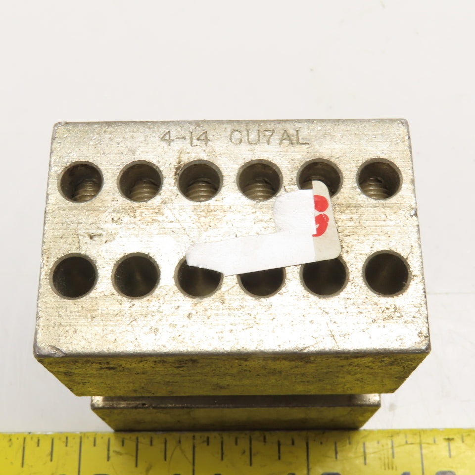 Marathon 97726 Mechanical Terminal Lug Block 500MCM-4 x (12) 4-14 CU7AL