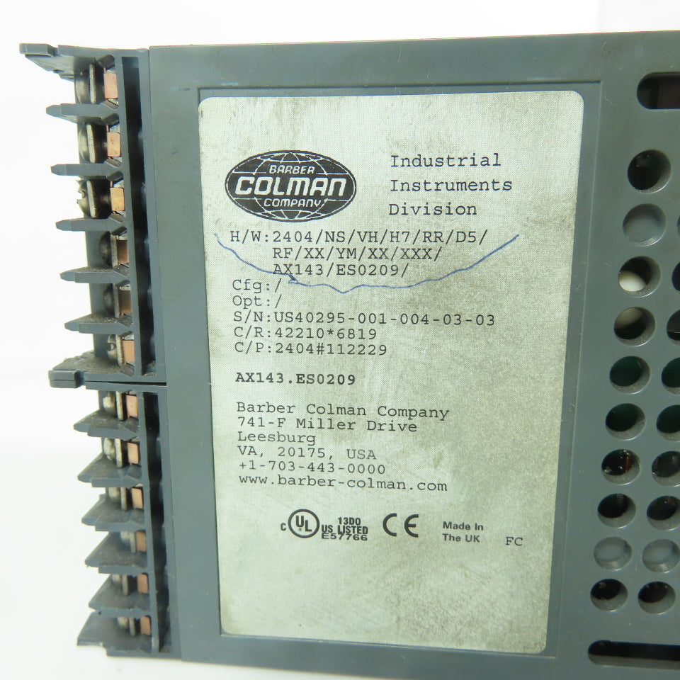 Eurotherm 2404/NS/VH/H7/RR/D5/RF/XX/YM/XX/XXX/AX143/ES0209 2404 Temp Controller