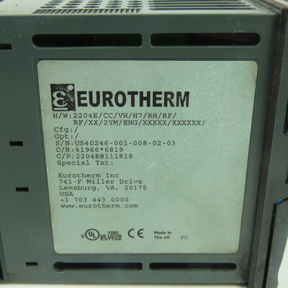 Eurotherm 2204E/CC/VH/H7/RH/RF/RF/XX/2YM/ENG/XXXXX/XXXXXX Temperature Controller