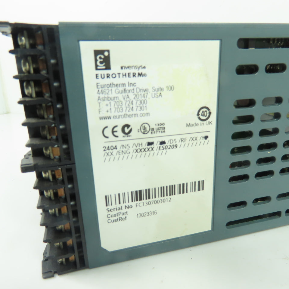Eurotherm 2404/NS/VH/**/**/D5/RF/XX/Y*/XX/ENG/XXXXX/ES0209 Temp Controller
