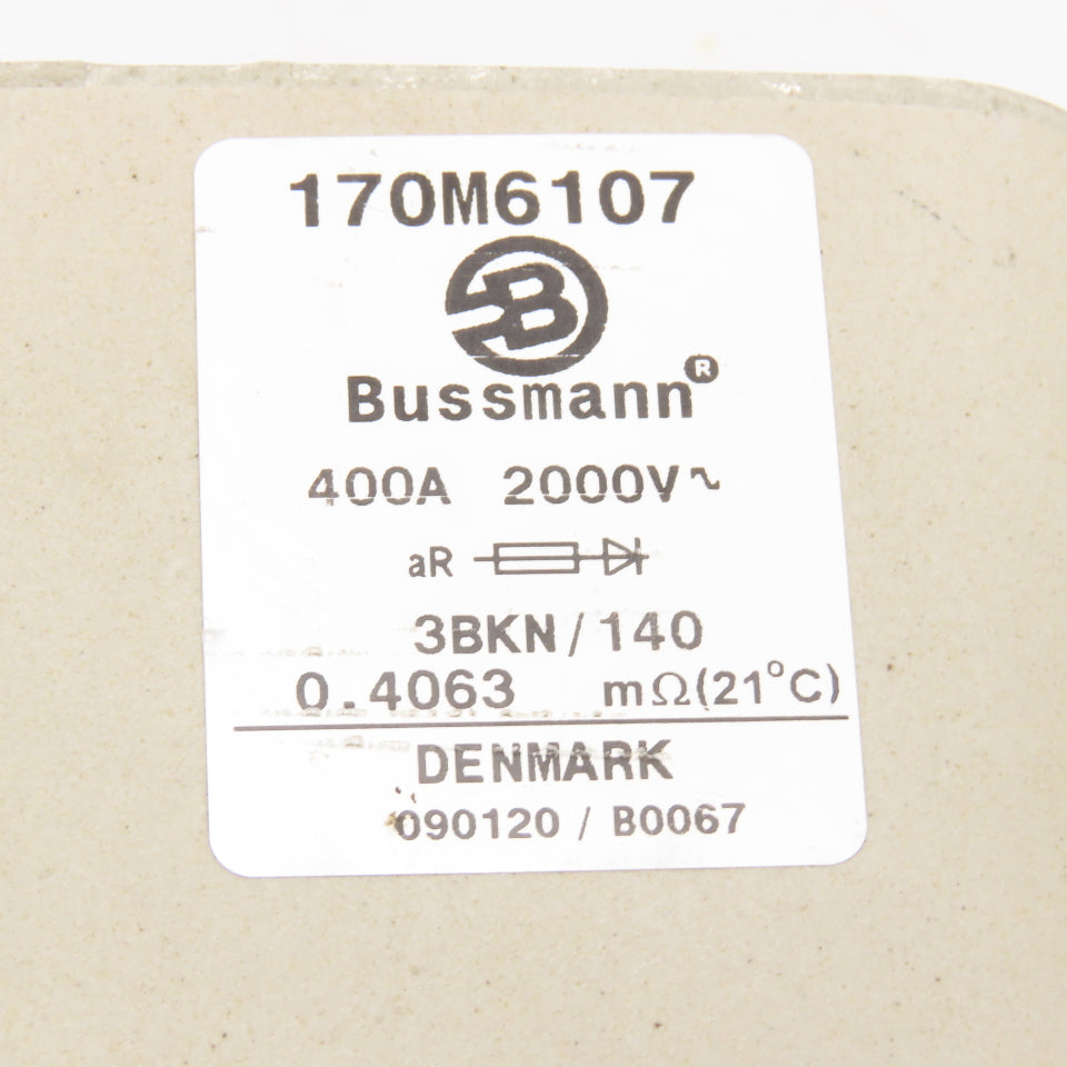 Bussmann 170M6107 400A 2000V High Speed Fuse