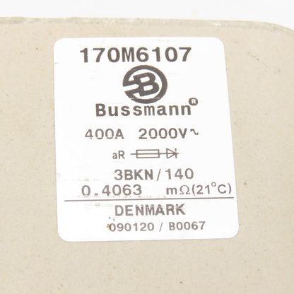Bussmann 170M6107 400A 2000V High Speed Fuse