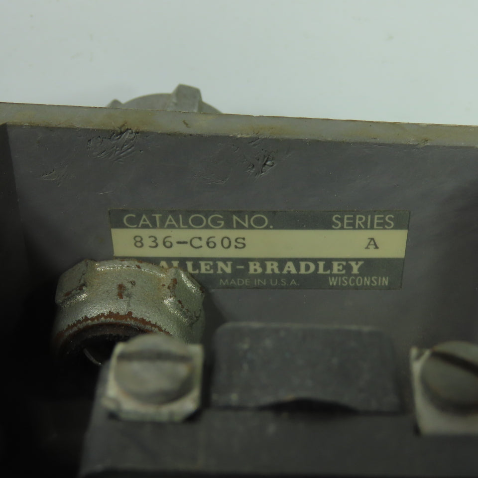 Allen-Bradley 836-C60S Pressure Control Switch 65 PSI Max 836-C60