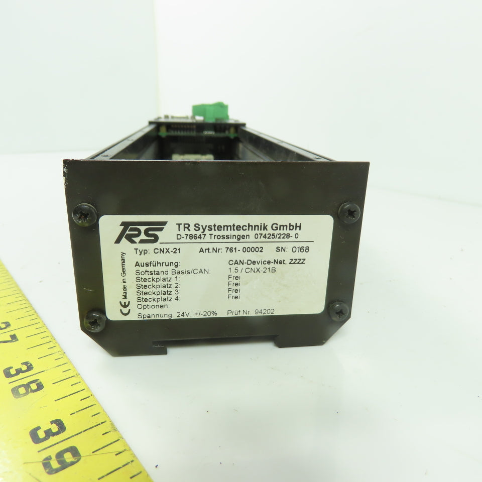 TR Systemtechnik GmbH 761-00002 CNX-21 CAN-Device-Net I/O Base Module 24V