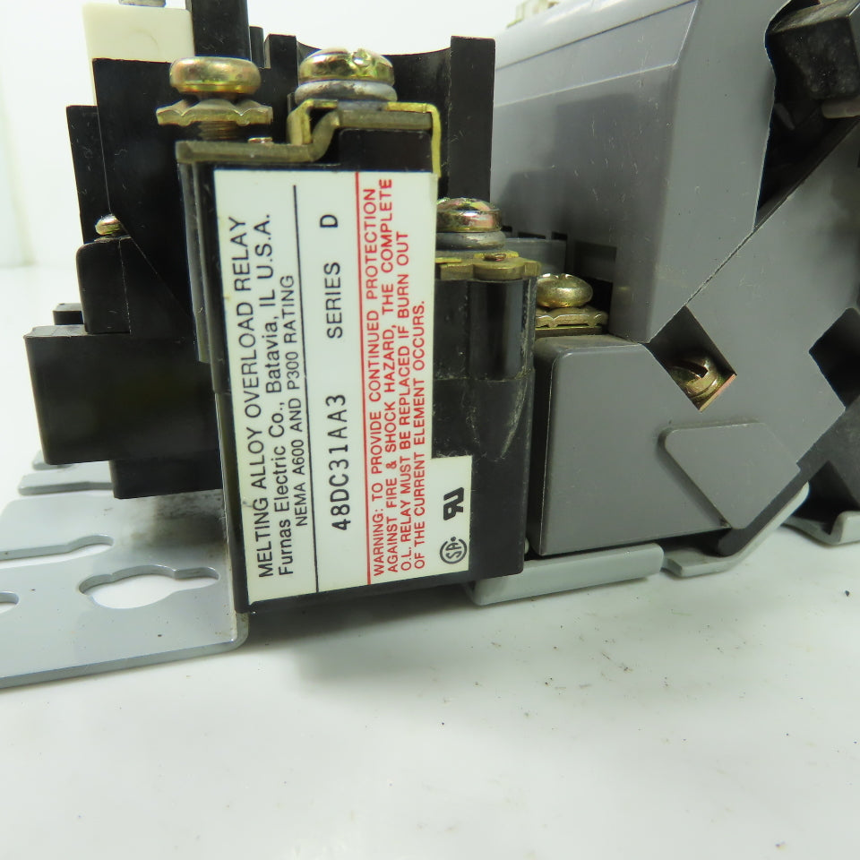 Furnas 14DP32A* Size 1 Magnetic Motor Starter 27A 600VAC 120V Coil Ser B
