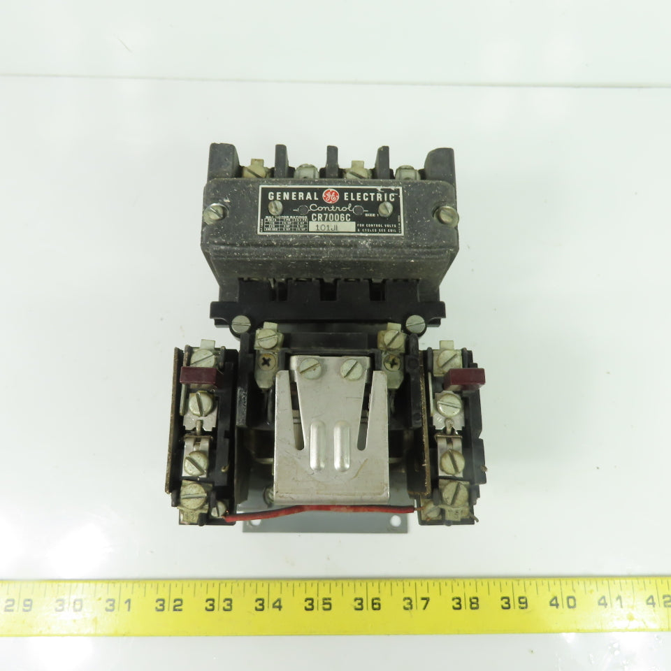 GE General Electric CR7006C Size 1 Motor Starter 600V 3Ph 7-1/2HP 110V Coil