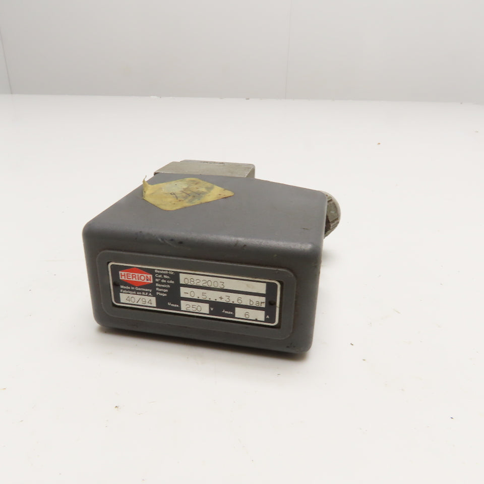 Huron 0822003 250V -0.5-+3.6Bar Pressure Switch