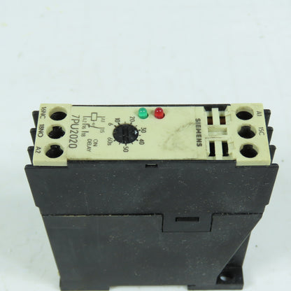 Siemens 7PU2020-2AJ20 On-Delay Timing Relay 110-127VAC 6-60s