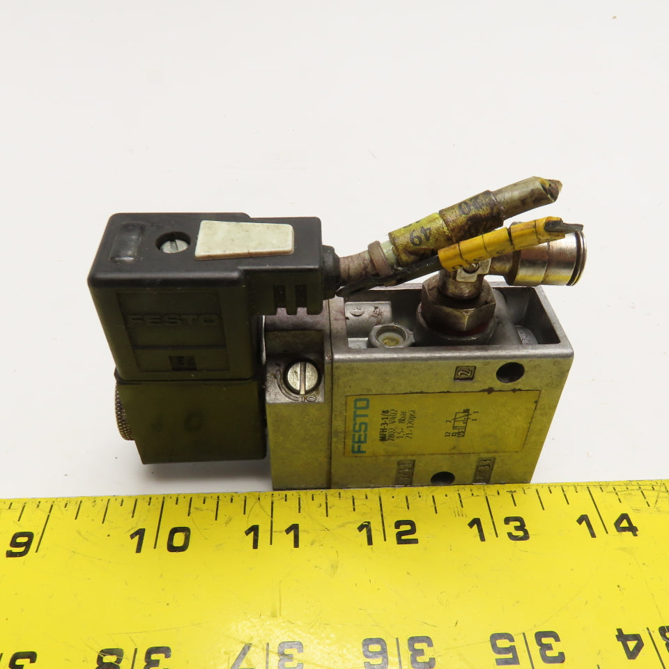 Festo MFH-3-1/8 3/2 Position Solenoid Valve 24VDC 42VAC Coil