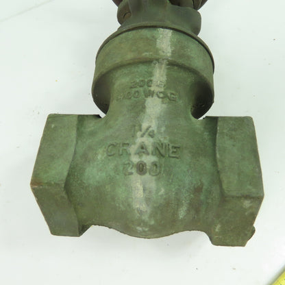 Crane 200 1-1/4" NPT 200S 400WOG Bronze Gate Valve