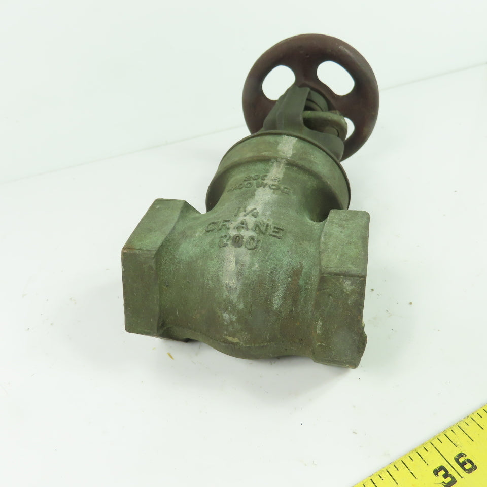 Crane 200 1-1/4" NPT 200S 400WOG Bronze Gate Valve