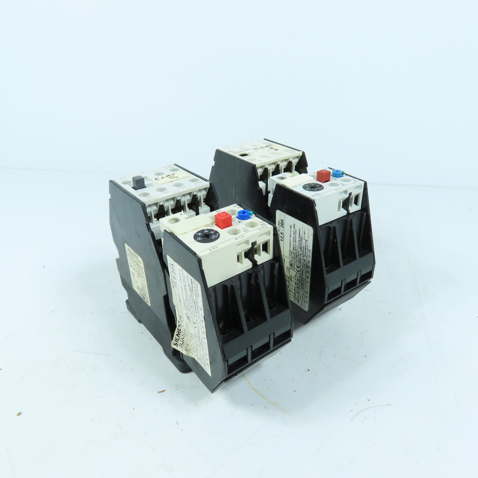 Siemens 3TB43 22-0X 15HP600V 3Ph Contactor W/3UA52 40-2B Overload 12.5-20A lot/2
