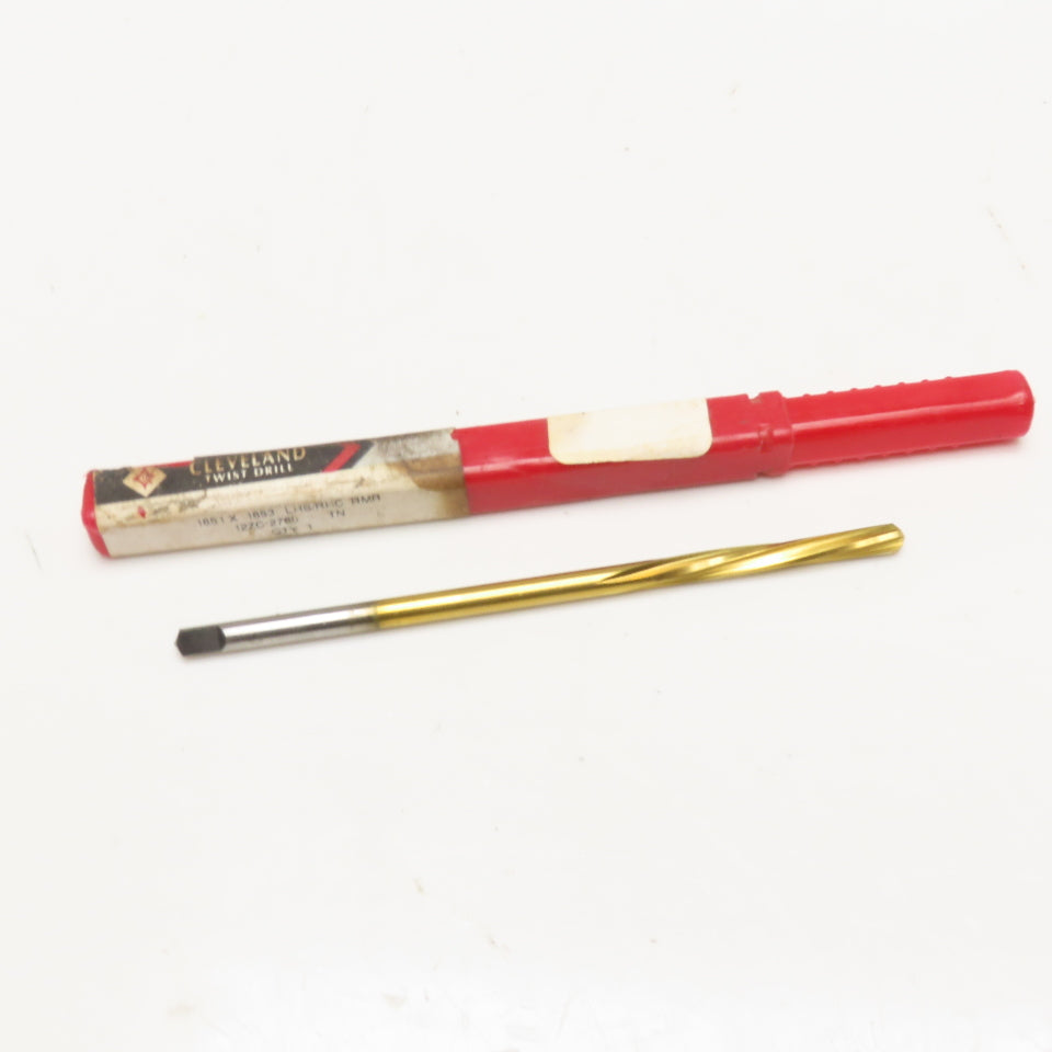 Cleveland 12ZC-2760 .1851 x .1853 LHS/RHC 4 Flute Spiral Reamer TiN Coated