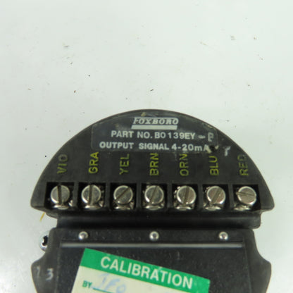 Foxboro B0139EY Pressure Transmitter Output Signal 4-20mA