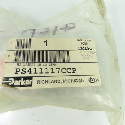 Parker PS411117CCP H2 1/2NPT SB SD TERM Replacement Part Sub Base NEW