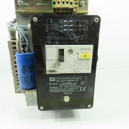 Block SDV 400/24-15 Power Supply 24VDC 15A Output 400VAC 3Ph Input