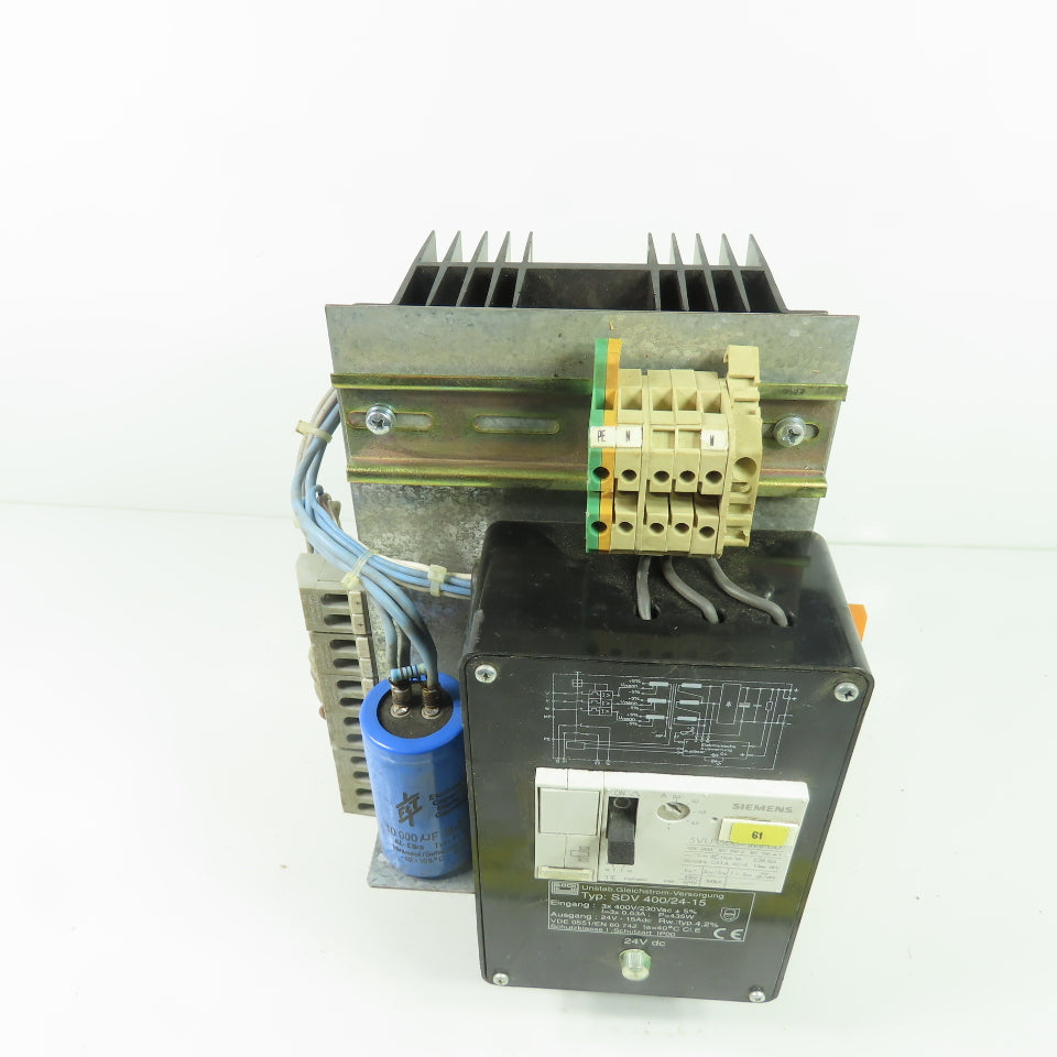 Block SDV 400/24-15 Power Supply 24VDC 15A Output 400VAC 3Ph Input