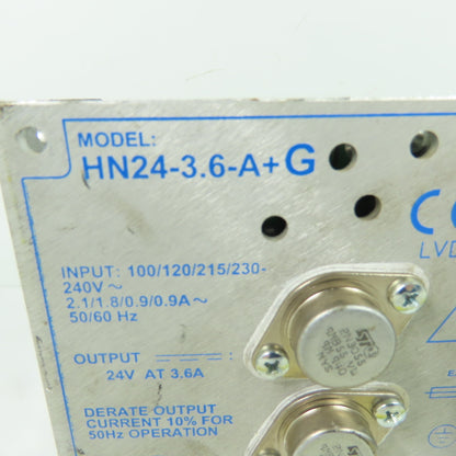 Condor HN24-3.6-A+G DC Power Supply 100-240VAC Input 24V 3.6A Output