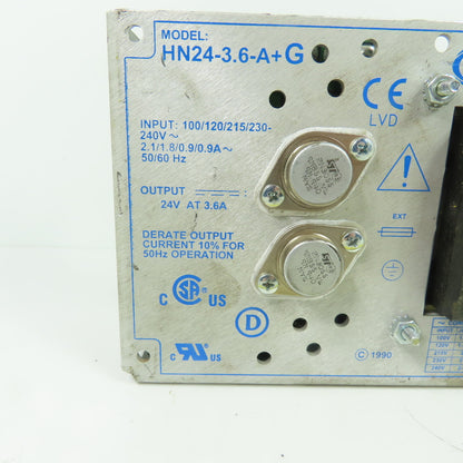 Condor HN24-3.6-A+G DC Power Supply 100-240VAC Input 24V 3.6A Output