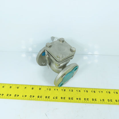 PK Valve 152RF10SL-TFE 3/4" Flanged Swing Check Valve CF8M 316SS Class 150