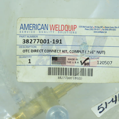 American Weldquip 38277001-191 OTC Direct Connect Kit with 1.31" Nut