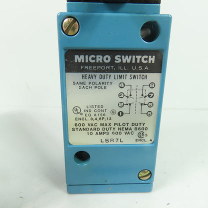 Micro Switch LSR7L Heavy Duty Limit Switch 600VAC Max 10A NEW