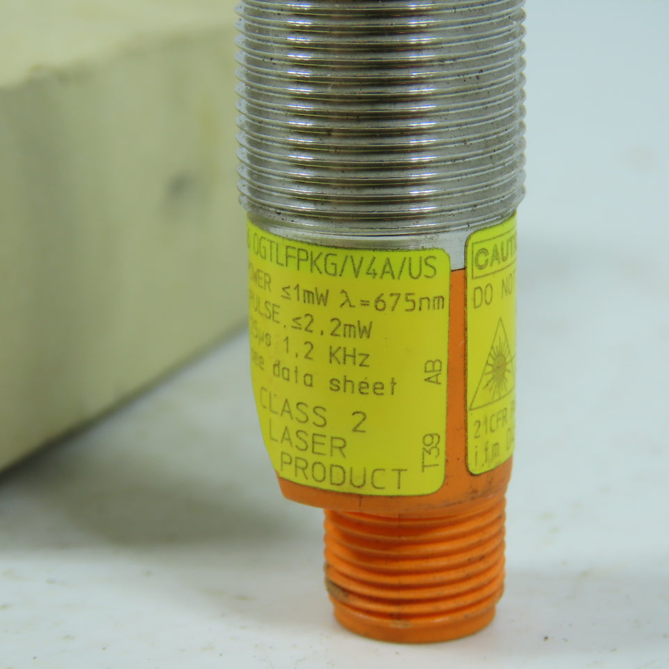 ifm OGTLFPKG/V4A/US-100 OG5056 Photoelectric Laser Sensor M12 Connector Class 2