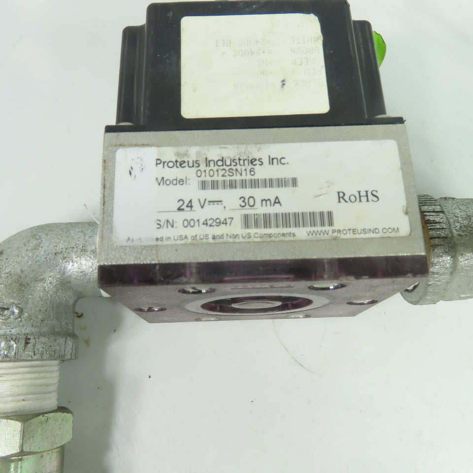 Proteus Industries 01012SN16 24VDC 30mA Industrial Liquid Flow Switch