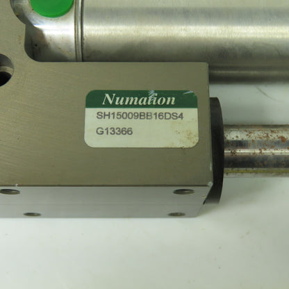 Numation SH15009BB16DS4 Guided Air Cylinder Dual Rod 9" Stroke 1-1/2" Bore