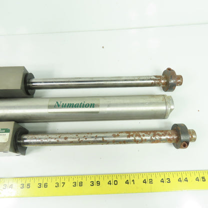 Numation SH15009BB16DS4 Guided Air Cylinder Dual Rod 9" Stroke 1-1/2" Bore