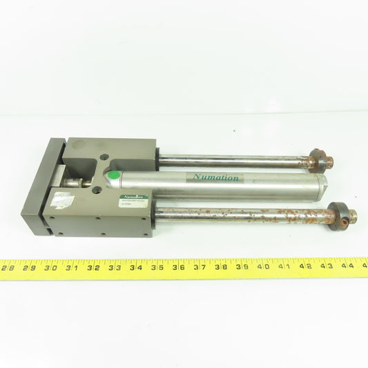 Numation SH15009BB16DS4 Guided Air Cylinder Dual Rod 9" Stroke 1-1/2" Bore