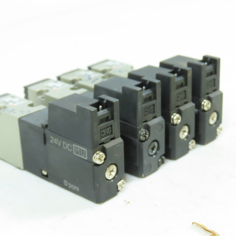SMC VZ314M-5L 3-Port Solenoid Valve 24VDC Lot Of 4