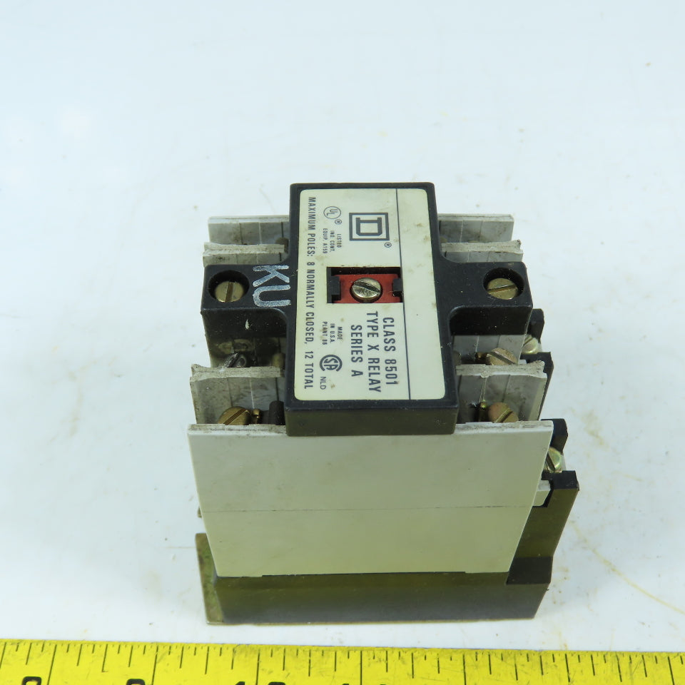 Square D 8501 XO 40 Industrial Control Relay 120VAC 20A