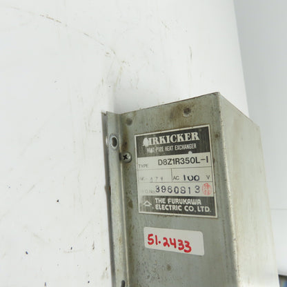 The Furukawa Electric D8Z1R350L-I 100VAC Airkicker Heat Pipe Heat Exchanger