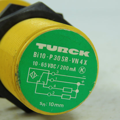 Turck Bi10-P30SR-VN4X Inductive Proximity Sensor 10-65VDC 10mm Range