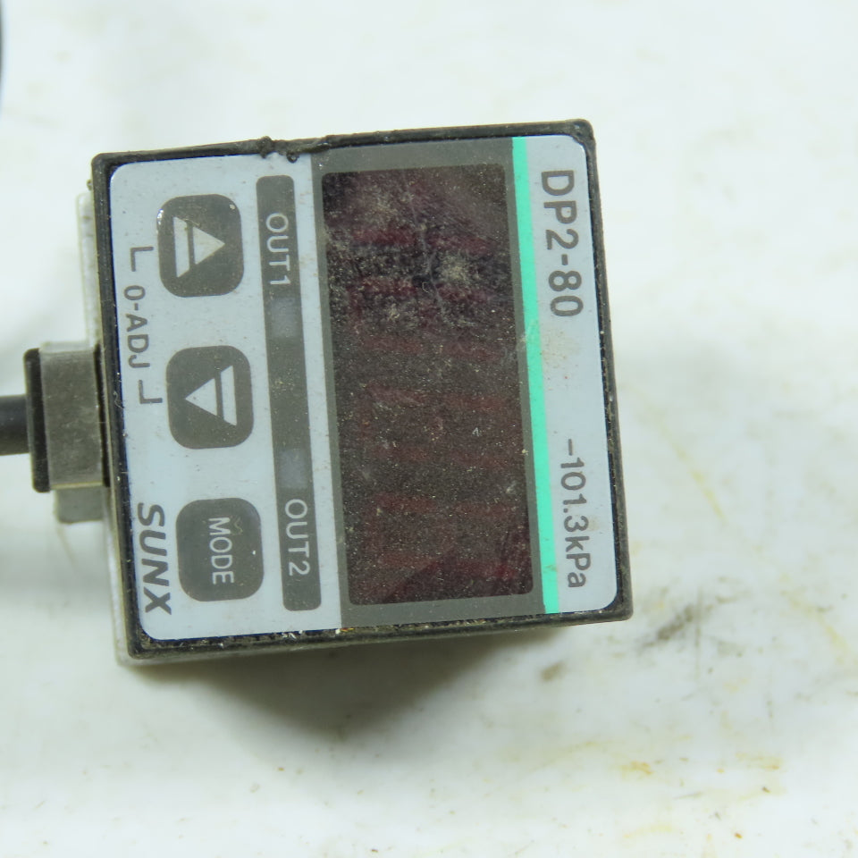 Sunx DP2-80 Digital Vacuum Pressure Sensor -101.3kPa