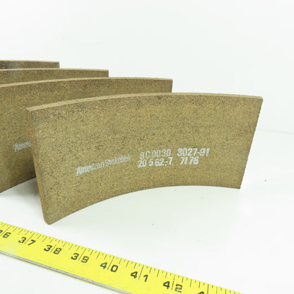 American Brakeblok 8C0030 3027-91 Curved Industrial Brake Lining Kit Lot Of 4