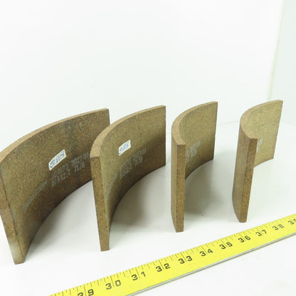 American Brakeblok 8C0030 3027-91 Curved Industrial Brake Lining Kit Lot Of 4
