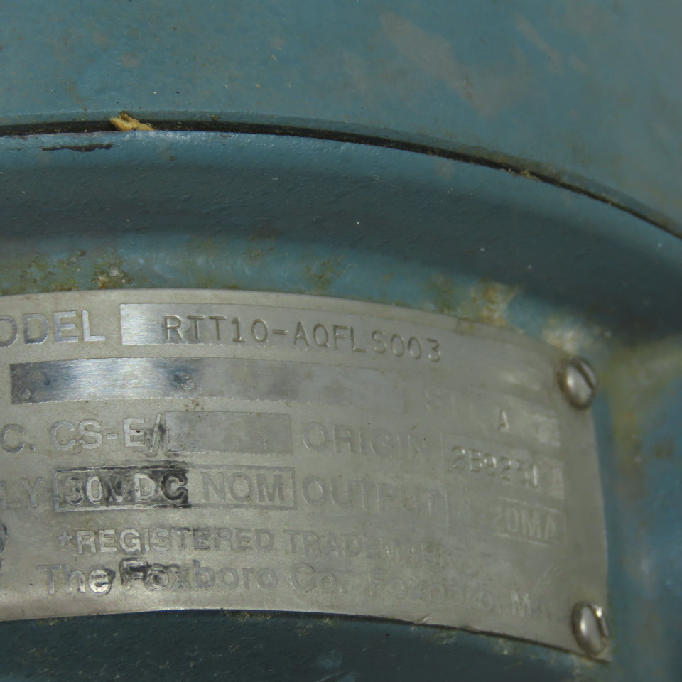 Foxboro RTT10-AQFLS003 Temperature Transmitter 30-130 F 4-20mA W/ Indicator