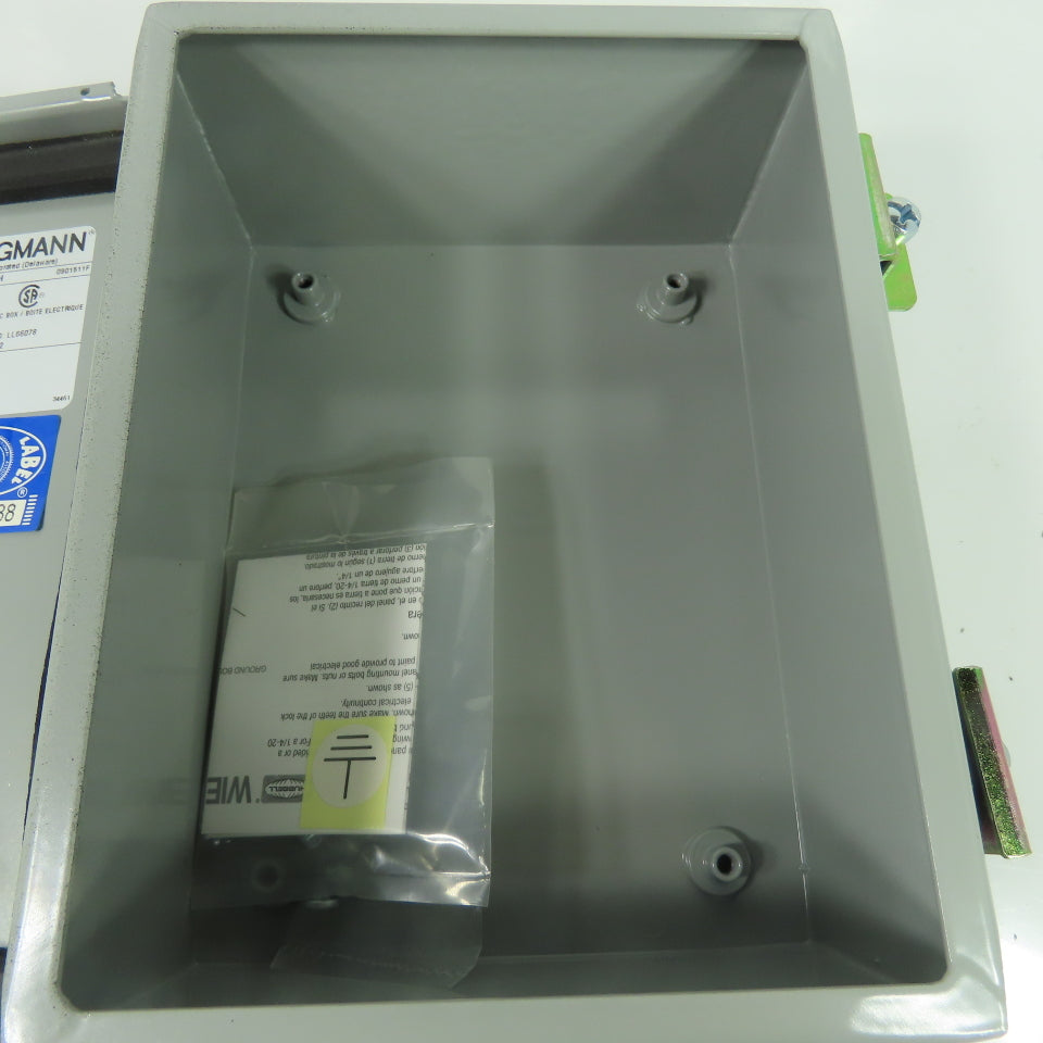 Wiegmann B080603CH NEMA 12 13 JIC Electrical Enclosure 8" x 6" x 4" NEW