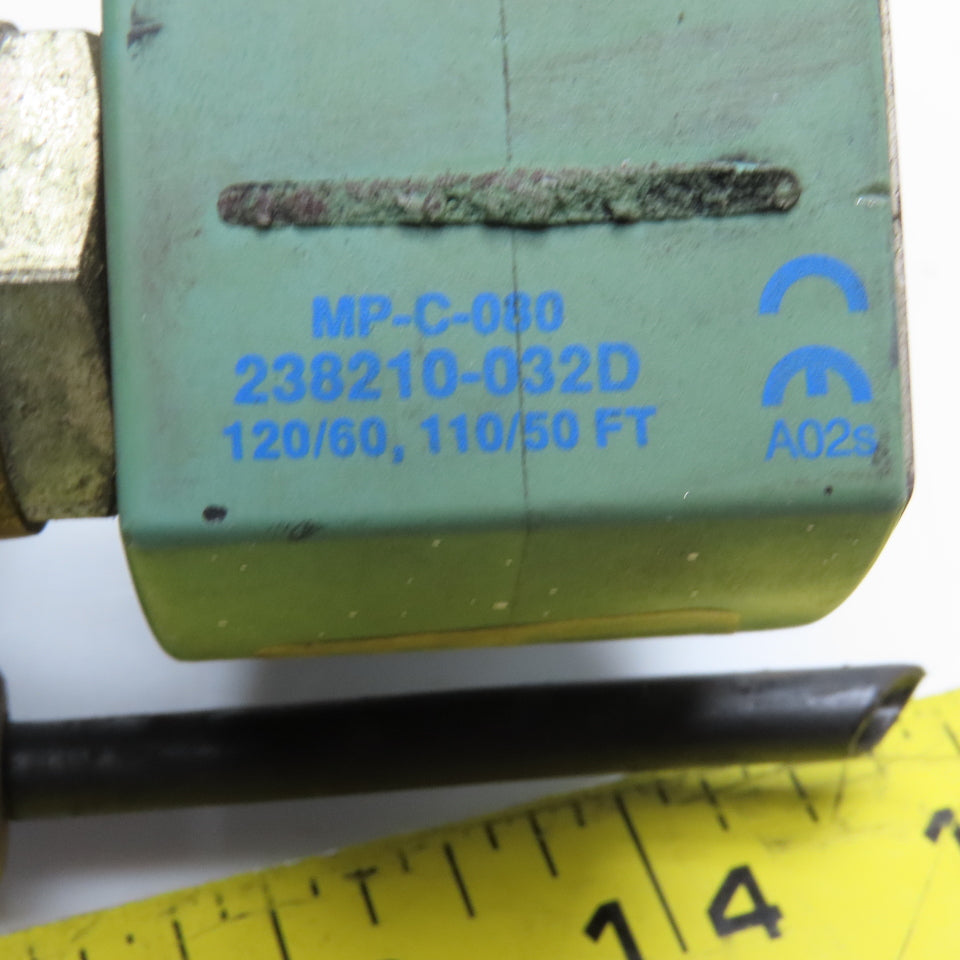 Asco 8210G2HW 242116-001-F 1/4" NPT 3 Way Solenoid Valve 120V Coil See Notes*