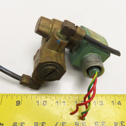Asco 8210G2HW 242116-001-F 1/4" NPT 3 Way Solenoid Valve 120V Coil See Notes*