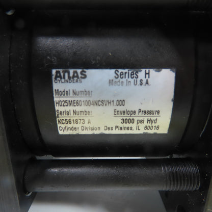 Atlas H025ME601004NCSVH1.000 SerH Heavy Duty Tie Rod Hydraulic Cylinder 3000 PSI