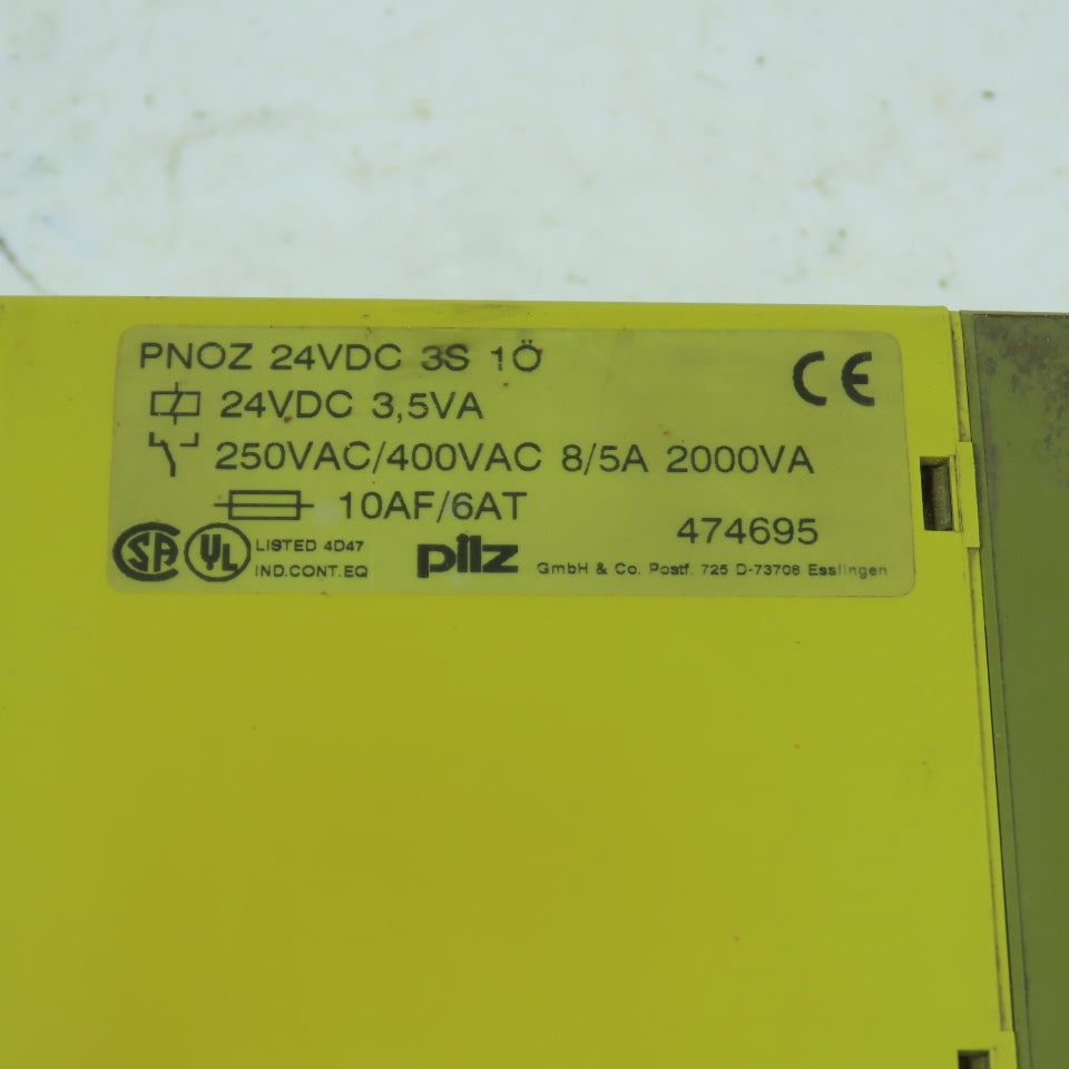 Pilz 474695 PNOZ Safety Relay 24VDC 3NO 1NC
