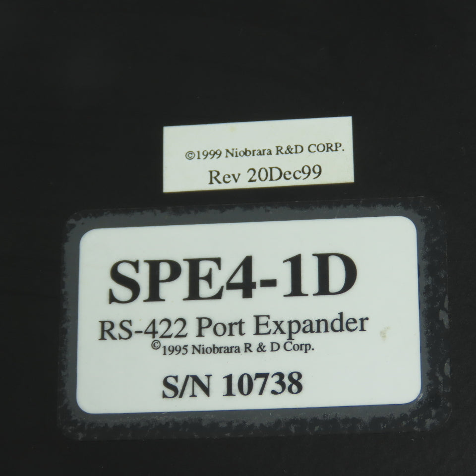 Niobara R&D Corp. SPE4-1D RS-422 Port Expander Module with NRK2 Single Slot Rack