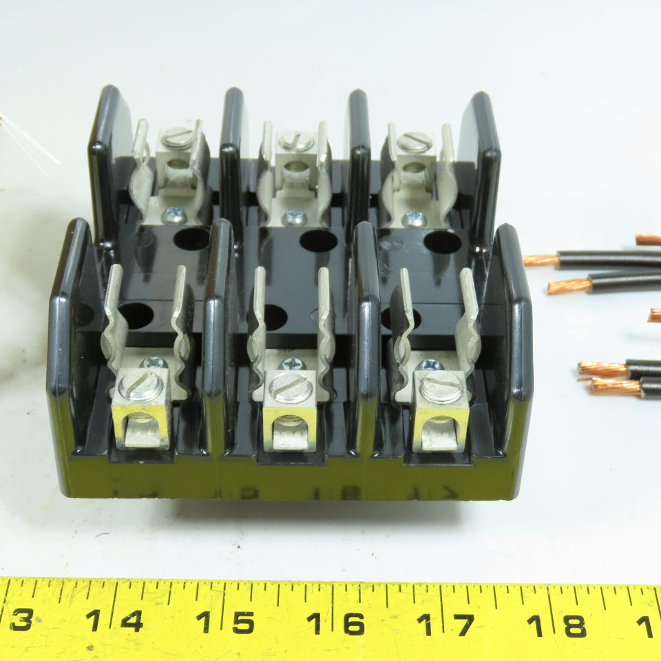 Cutler-Hammer C350KH22 3-Pole Top Mount Fuse Block Kit 60A 250V Class H New