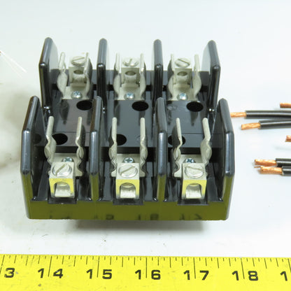 Cutler-Hammer C350KH22 3-Pole Top Mount Fuse Block Kit 60A 250V Class H New