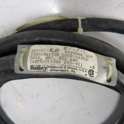 Bailey NKTU01-20 Network 90 Termination Loop Cable 300V 22 AWG