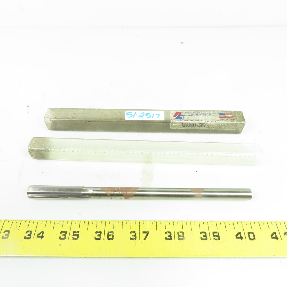 Regal Beloit 4508 11.45mm Straight 6-Flute Chucking Reamer 7" OAL